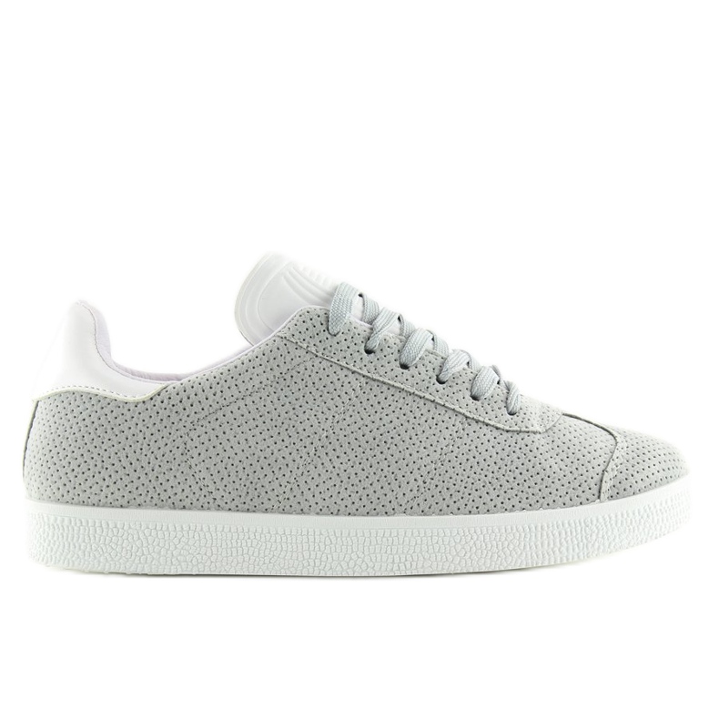 Baskets grises et blanches pour femmes BL131P GRIS / BLANC