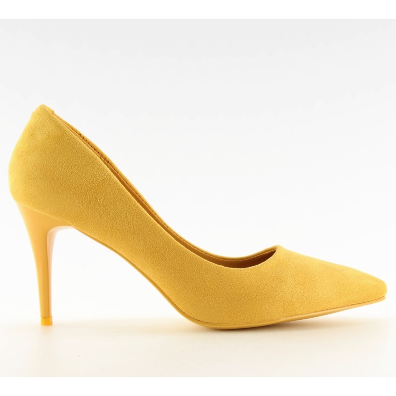 Talons hauts en daim jaune LEI-90 Jaune