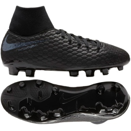 Chaussures de football Nike Hypervenom Phantom 3 Academy Df Fg Jr AH7287-001 noir noir
