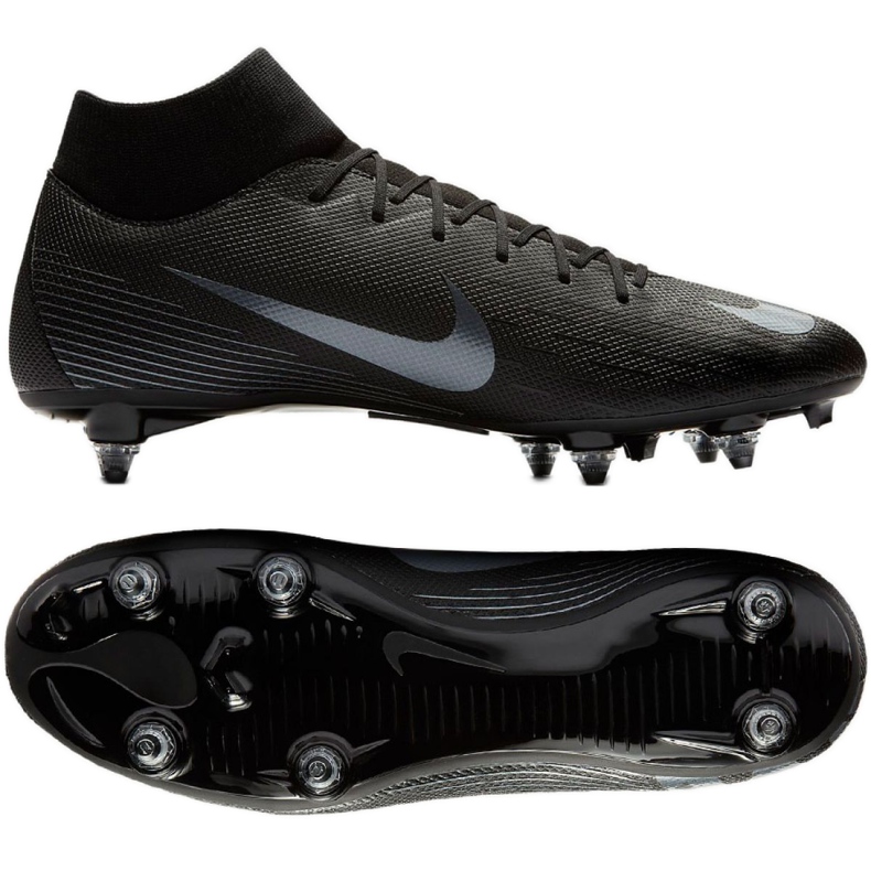 Chaussures de football Nike Mercurial Superfly 6 Academy Sg Pro M AH7364-001 le noir le noir