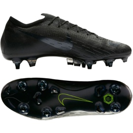 Nike Mercurial Vapor 12 Elite SG Pro AC AH7381-001 chaussures de football noir