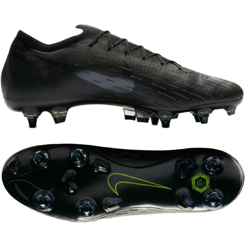 Nike Mercurial Vapor 12 Elite SG Pro AC AH7381-001 chaussures de football le noir