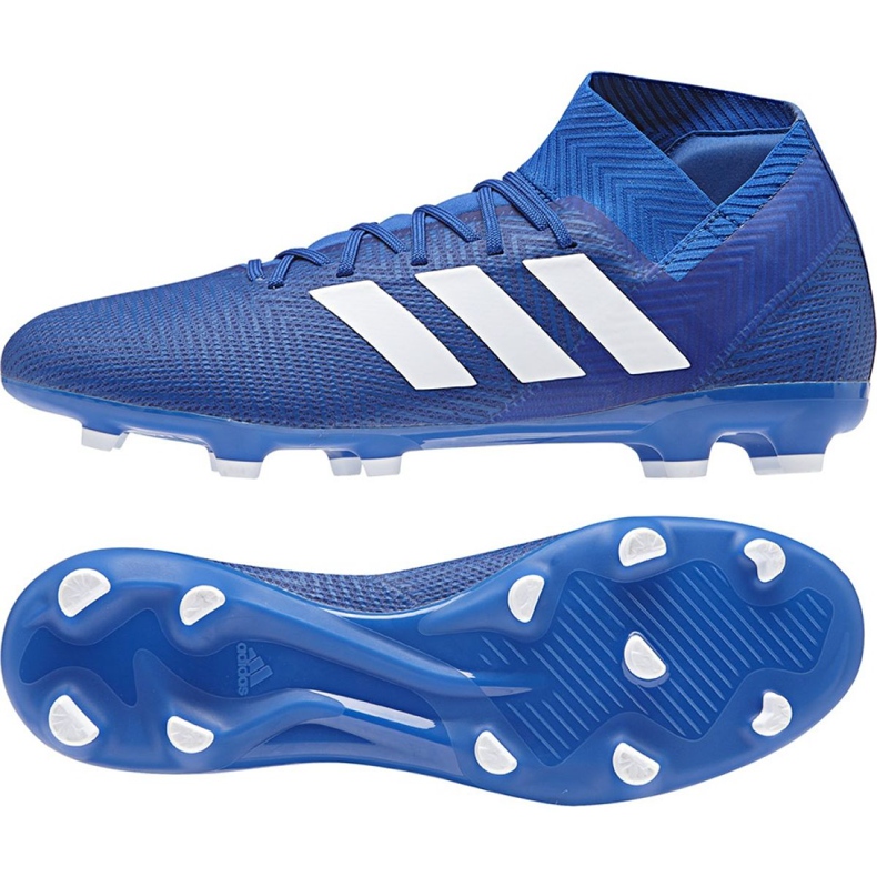 Chaussures de football Adidas Nemeziz 18.3 Fg M DB2109 multicolore bleu