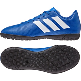 Adidas Nemeziz Tango 18.4 Tf Jr DB2381 chaussures de football multicolore bleu