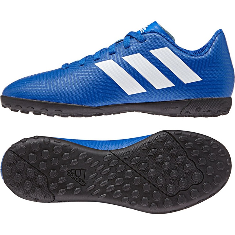 Adidas Nemeziz Tango 18.4 Tf Jr DB2381 chaussures de football multicolore bleu