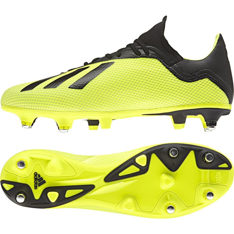 Adidas X 18.3 Sg M AQ0710 chaussures de football jaune jaune