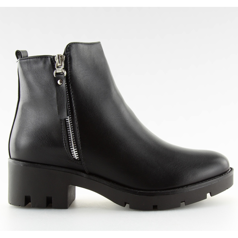 Boots noires à semelles épaisses NC692 noir le noir