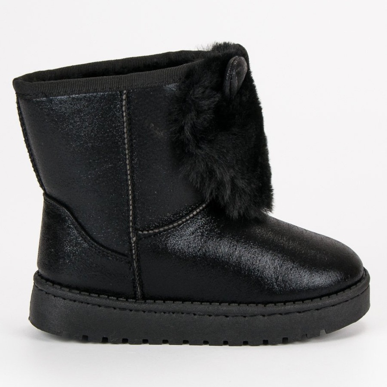 Vinceza Bottes de neige noires avec fourrure le noir Vinceza Bottes de neige noires avec fourrure le noir