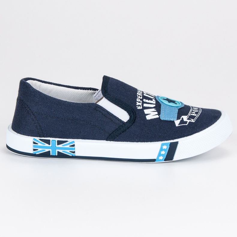 American Club Slipony américain pour enfants bleu