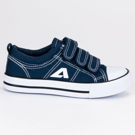 American Club Baskets américaines en velcro bleu American Club Baskets américaines en velcro bleu