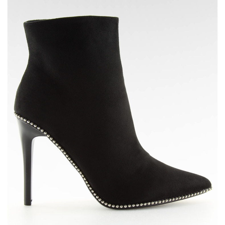 Bottes noires ZY153 noires sur une épingle le noir Bottes noires ZY153 noires sur une épingle le noir