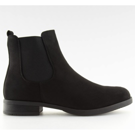 Jodhpur bottes noires daim NC721 noir le noir