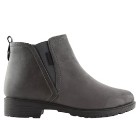 Chelsea boots chaudes grises femme NB225P Gris Chelsea boots chaudes grises femme NB225P Gris