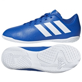 Chaussures de foot Adidas Nemeziz Tango 18.4 In Jr DB2384 bleu bleu