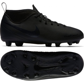 Chaussures de football Nike Phantom Club Df Fg Jr AO3288-001 noir multicolore