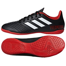 Chaussures d'intérieur adidas Prereadator Tango 18.4 In M DB2136 noir noir