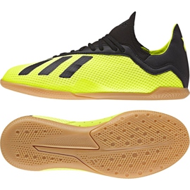 Chaussures indoor adidas X Tango 18.3 In Jr DB2426 jaune jaune