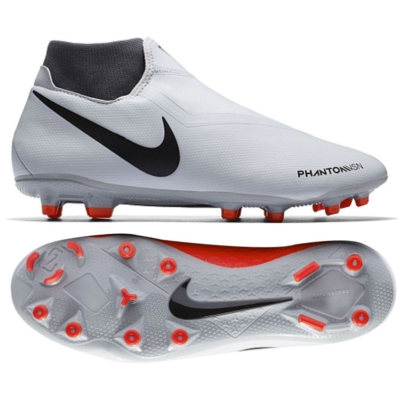Nike Phantom Vsn Academy Df Fg M AO3258-060 chaussures de football gris multicolore Nike Phantom Vsn Academy Df Fg M AO3258-060 chaussures de football gris multicolore