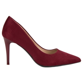 Escarpins Vinceza en daim bordeaux rouge
