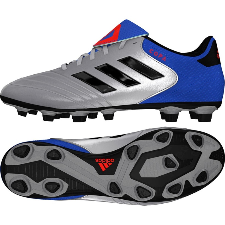 Adidas Copa 18.4 FxG M DB2458 chaussures de football gris argent