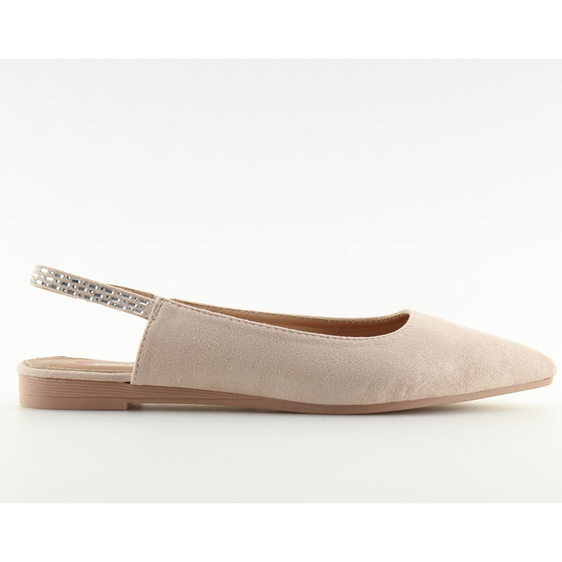 Ballerine à talon rose JL39P rose