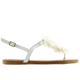 Sandales blanches à fleurs CK36P Blanc Sandales blanches à fleurs CK36P Blanc
