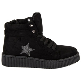 Mckeylor Baskets Creepers en daim le noir