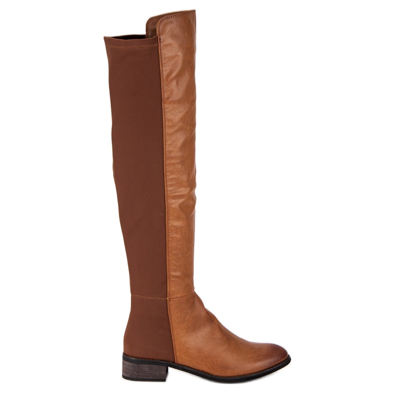 Corina Bottes marron au dessus du genou brun