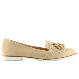 Mocassins femme beiges 22-05 Beige Mocassins femme beiges 22-05 Beige
