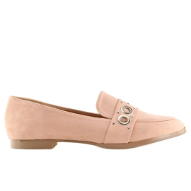Rose Mocassins femme roses FF079 Rose