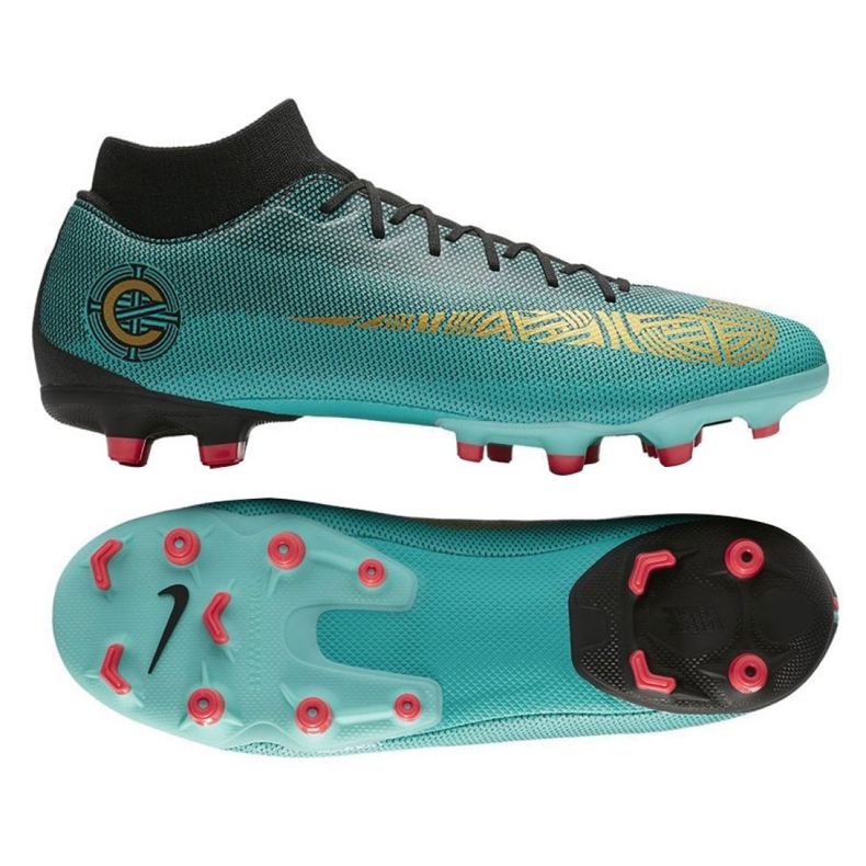 Chaussures de football Nike Mercurial Superfly 6 Academy M CR7 Mg AJ3541-390 bleu bleu