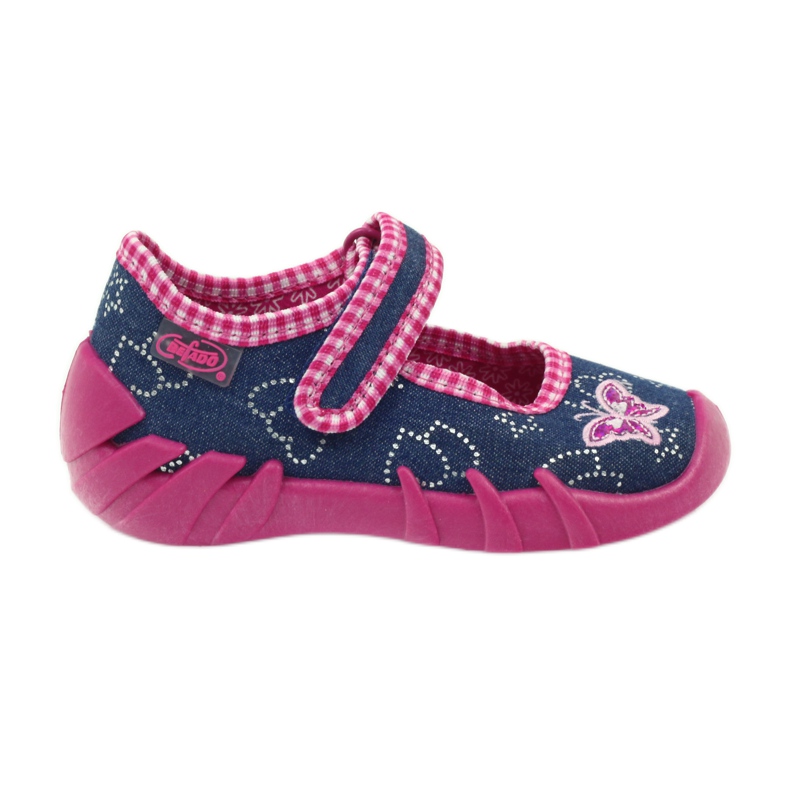 Chaussures pour enfants Befado 109p164 pantoufles gris rose bleu marin