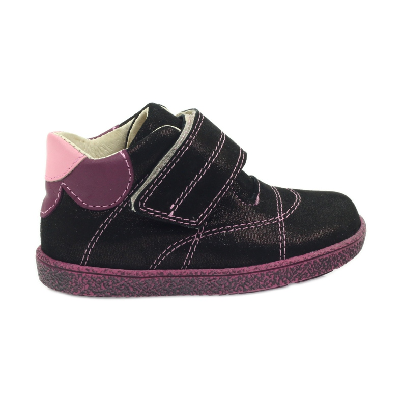 Ren But Bottes pour bébé en cuir avec Velcro Burord Metalic 1531 Ren mais rouge