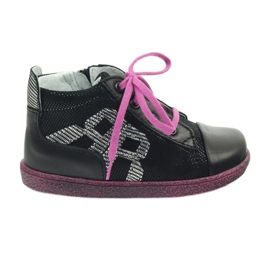 Chaussures enfants en cuir noir RenBut le noir