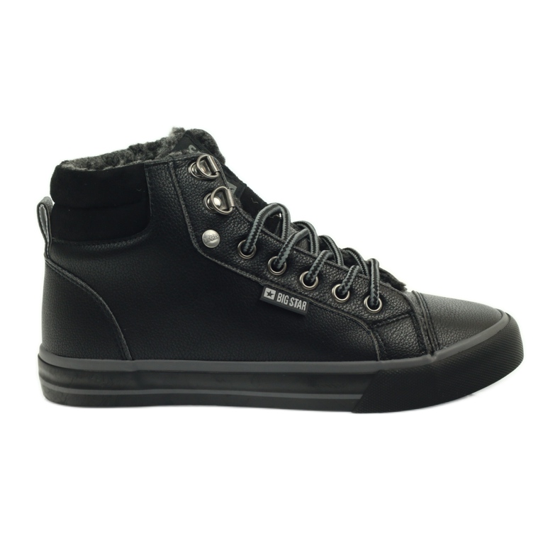 Baskets de sport avec fourrure Big Star le noir