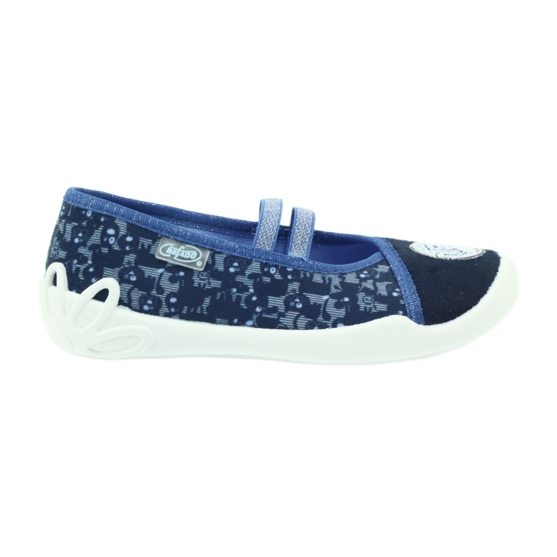 Befado chaussures pour enfants ballerines chaussons 116x241 bleu bleu marin