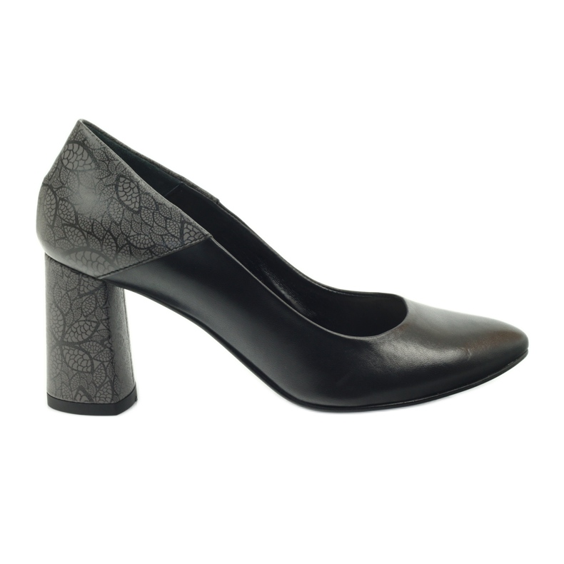 Escarpins sur le poteau Edeo 3190A noir le noir gris