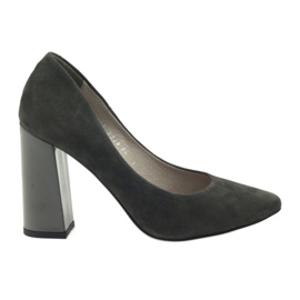 Edeo Pompes en cuir féminin 3228 Gray gris