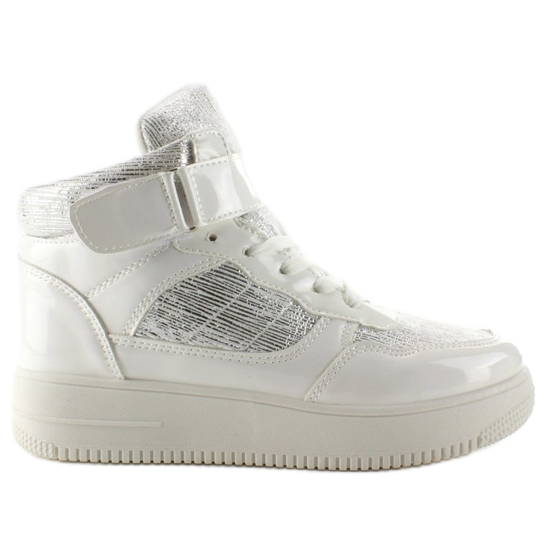 Baskets blanches style Force AN9168 gris