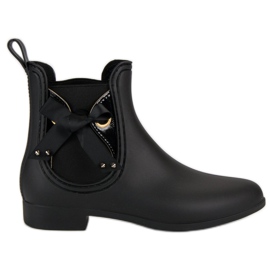 Vices Bottes en caoutchouc noir, étaux le noir Vices Bottes en caoutchouc noir, étaux le noir