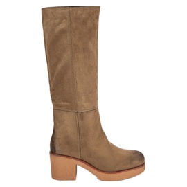 Corina Bottes en daim pour femmes brun