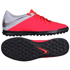 Chaussure de football Nike Hypervenom 3 Club Tf AJ3811-600 noir rouge