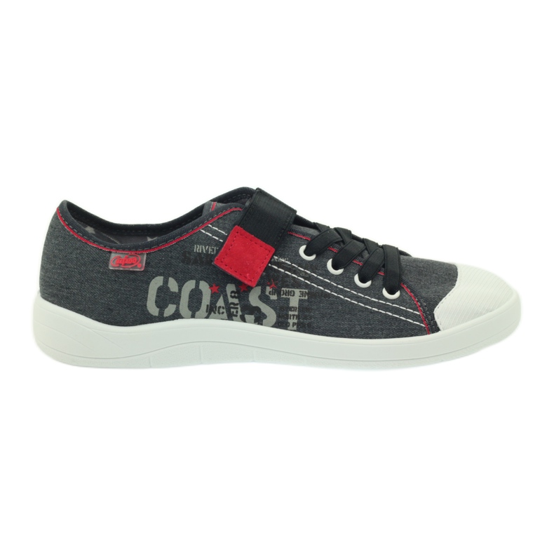 Chaussures pour jeunes Befado, baskets 251q063 gris rouge Chaussures pour jeunes Befado, baskets 251q063 gris rouge