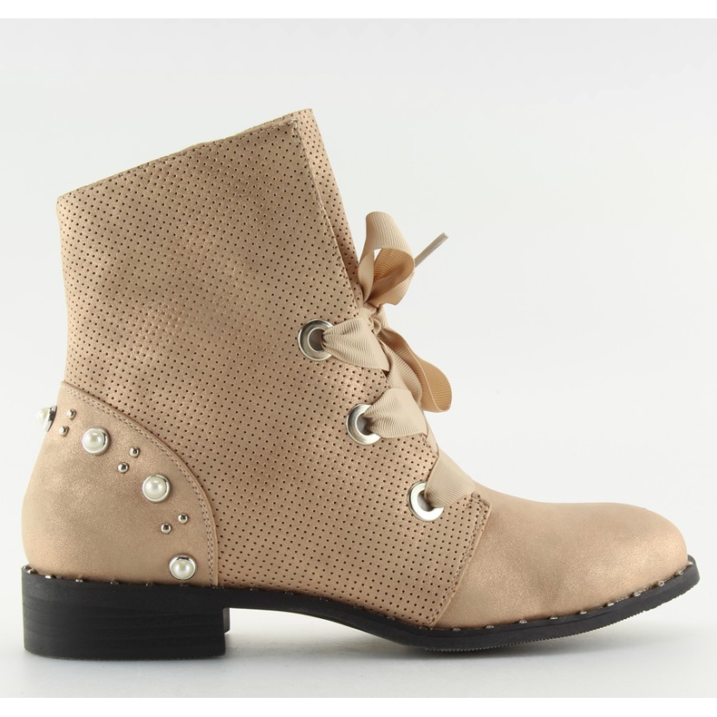 Bottes pour femmes rose 17018-13 champagne