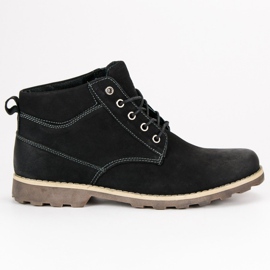 Bottes en cuir le noir Bottes en cuir le noir