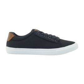 American Club Baskets américaines baskets chaussures pour hommes brun bleu marin