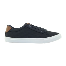 American Club Baskets américaines baskets chaussures pour hommes brun bleu marine