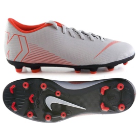 Chaussures de football Nike Mercurial Vapor 12 Club M AH7378-060 multicolore gris Chaussures de football Nike Mercurial Vapor 12 Club M AH7378-060 multicolore gris