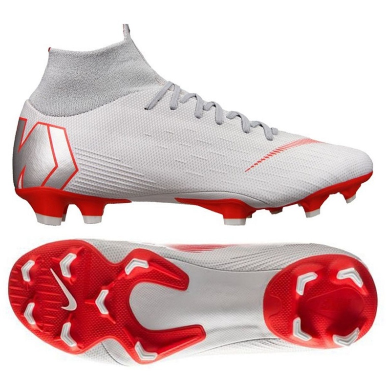 Chaussures de football Nike Mercurial Superfly 6 Pro Fg M AH7368-060 blanche blanche
