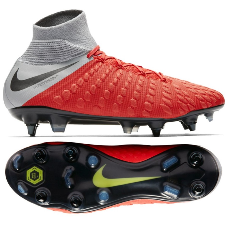 Chaussure de football Nike Hypervenom 3 Elite Df Sg Pro Ac M AJ3812-600 rouge rouge